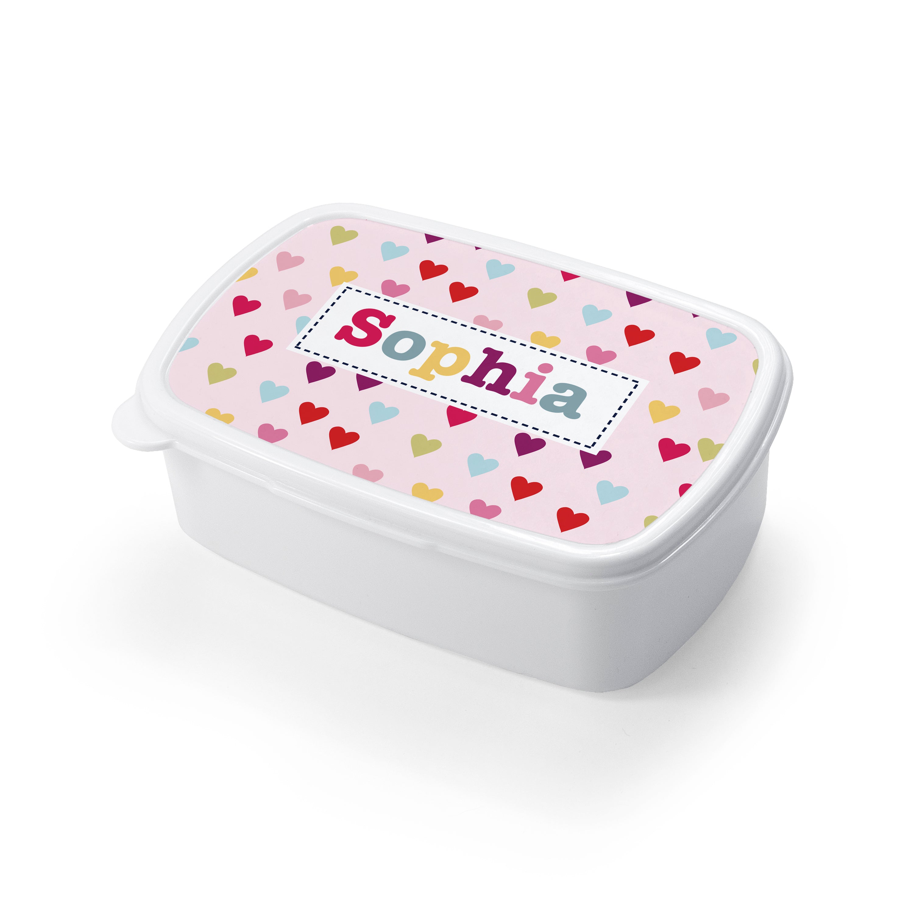 Personalised Girl's Patterned Lunch Box