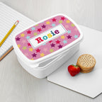 Personalised Girl's Patterned Lunch Box