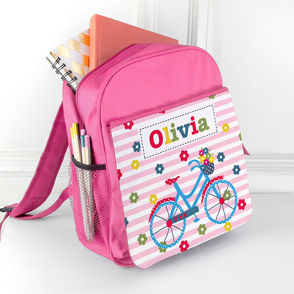 Personalised Girl's Pink Mini Rucksack