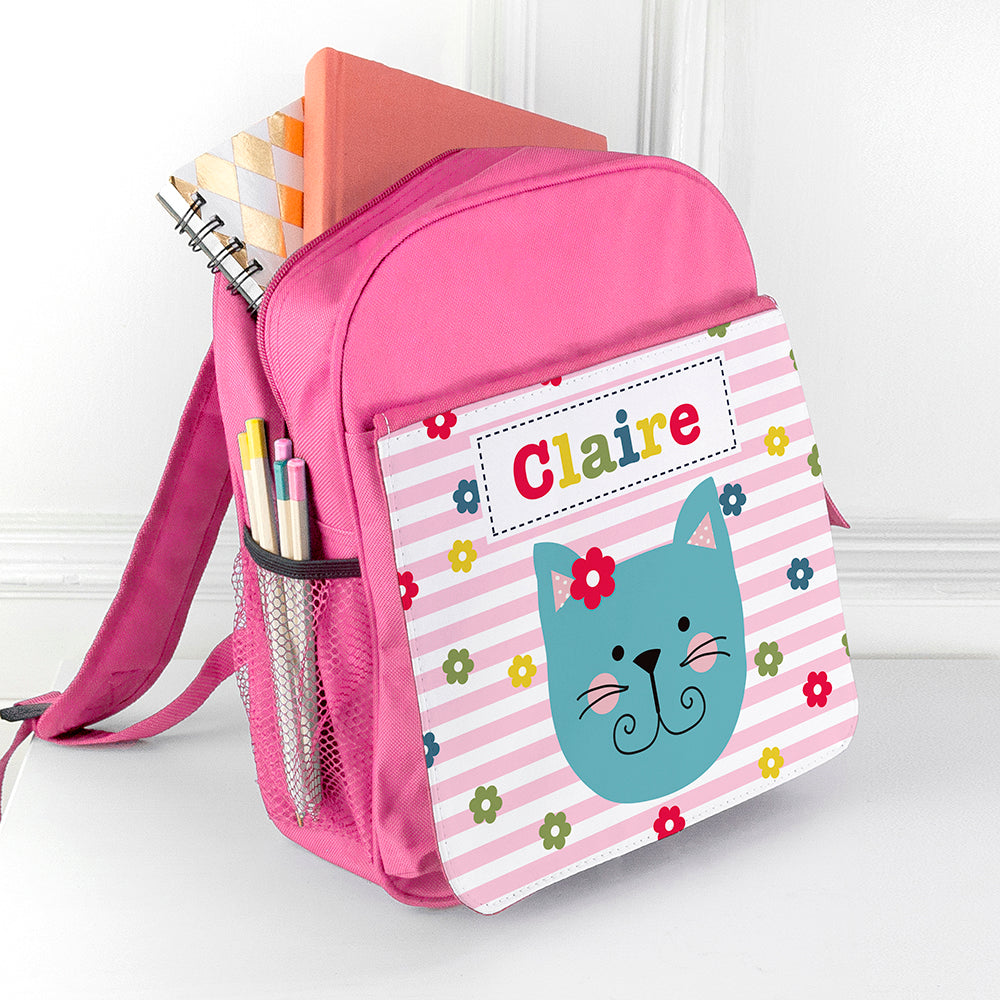 Personalised Girl's Pink Mini Rucksack