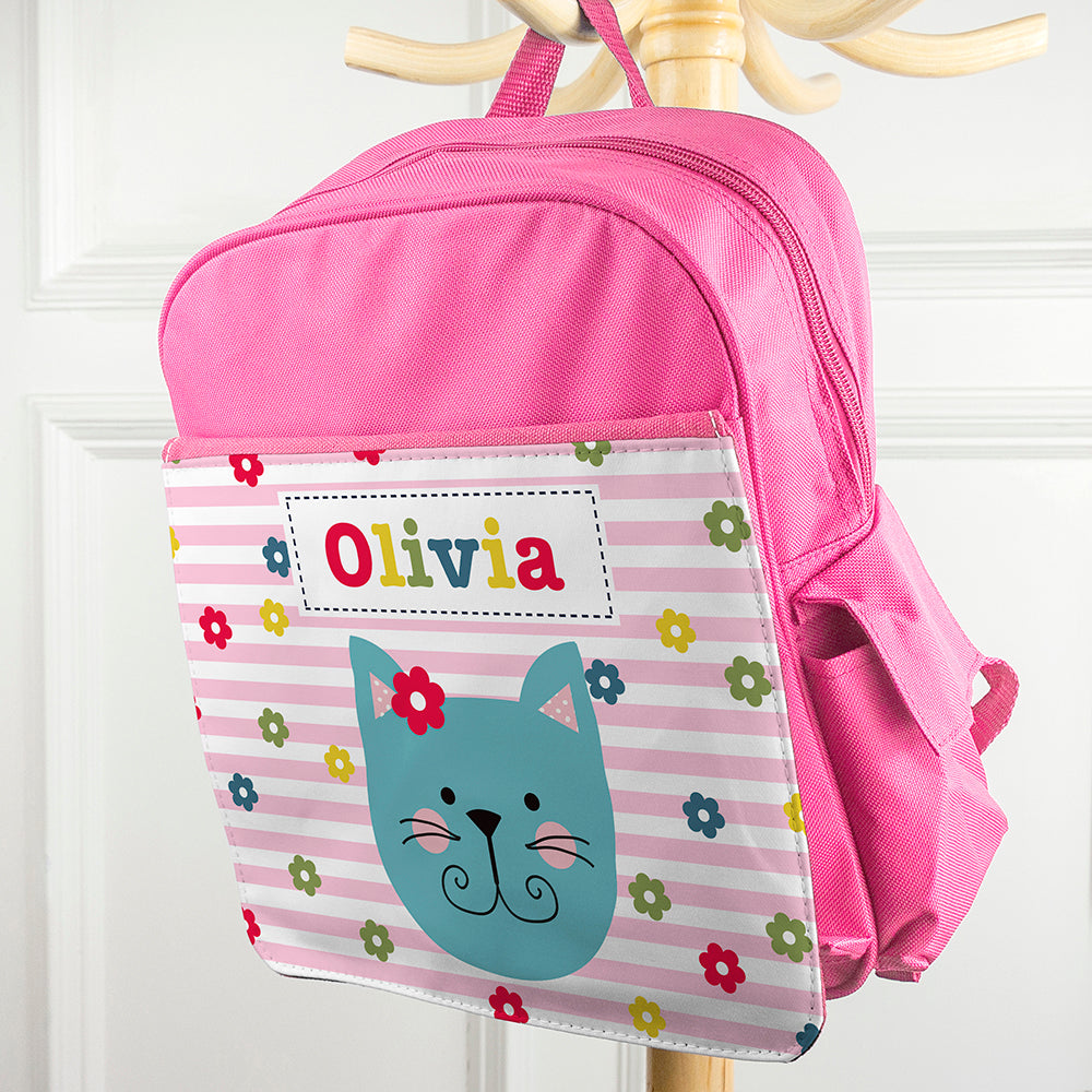 Personalised Girl's Pink Mini Rucksack