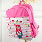 Personalised Girl's Pink Mini Rucksack