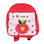 Personalised Girl's Red Mini Rucksack