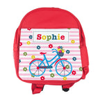 Personalised Girl's Red Mini Rucksack