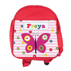 Personalised Girl's Red Mini Rucksack