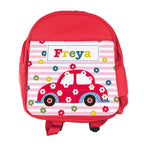 Personalised Girl's Red Mini Rucksack