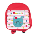 Personalised Girl's Red Mini Rucksack