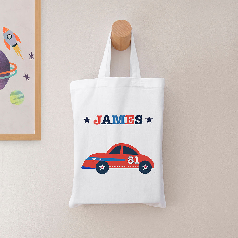 Personalised Boy's Fabric Party Bag