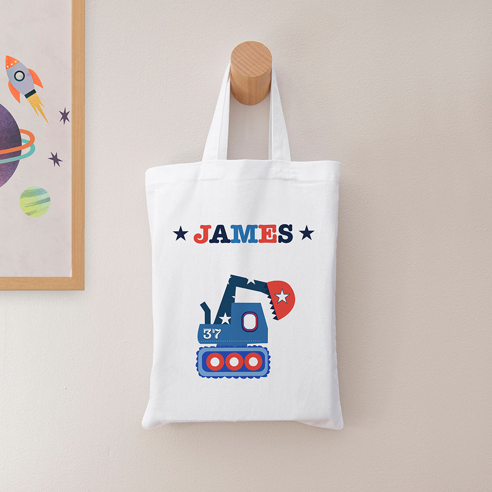 Personalised Boy's Fabric Party Bag