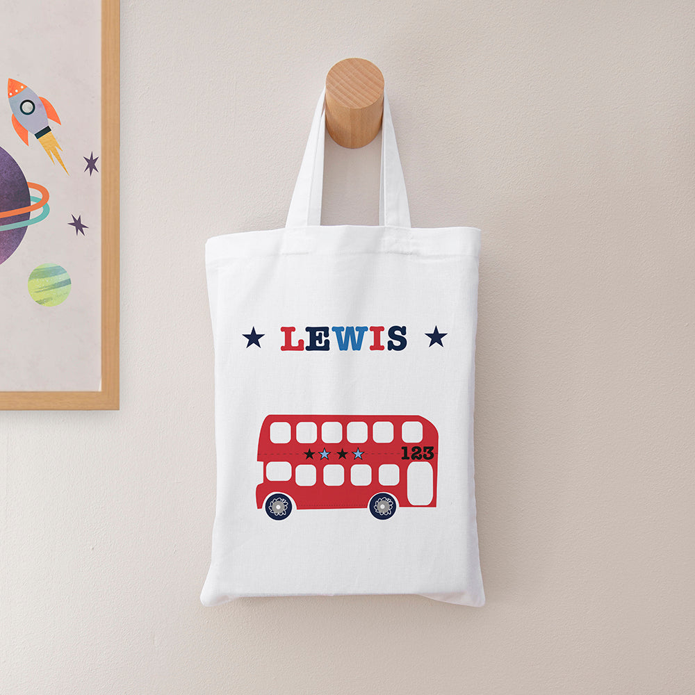 Personalised Boy's Fabric Party Bag