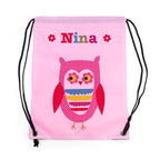 Personalised Girl's Classic Pink Waterproof Swim Bag