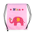 Personalised Girl's Classic Pink Waterproof Swim Bag