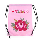 Personalised Girl's Classic Pink Waterproof Swim Bag