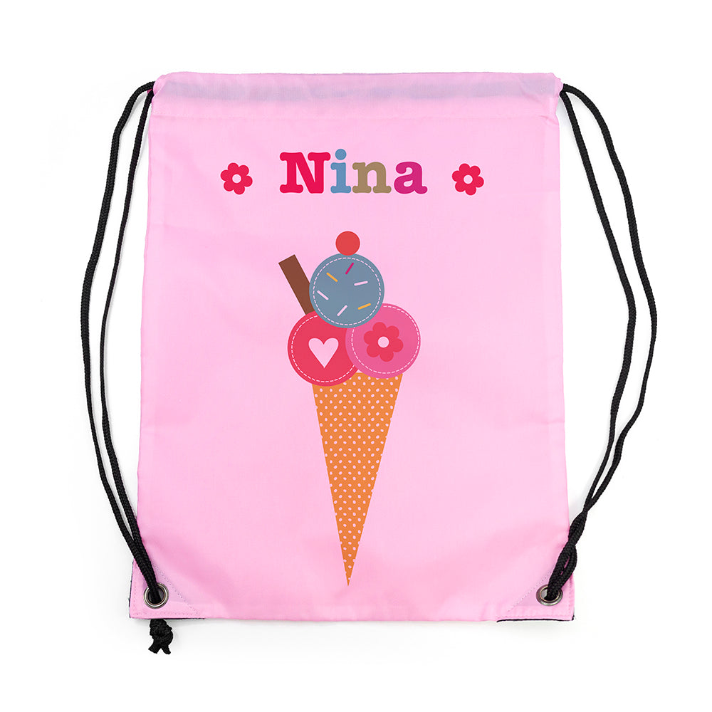 Personalised Girl's Classic Pink Waterproof Swim Bag