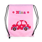 Personalised Girl's Classic Pink Waterproof Swim Bag