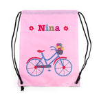 Personalised Girl's Classic Pink Waterproof Swim Bag