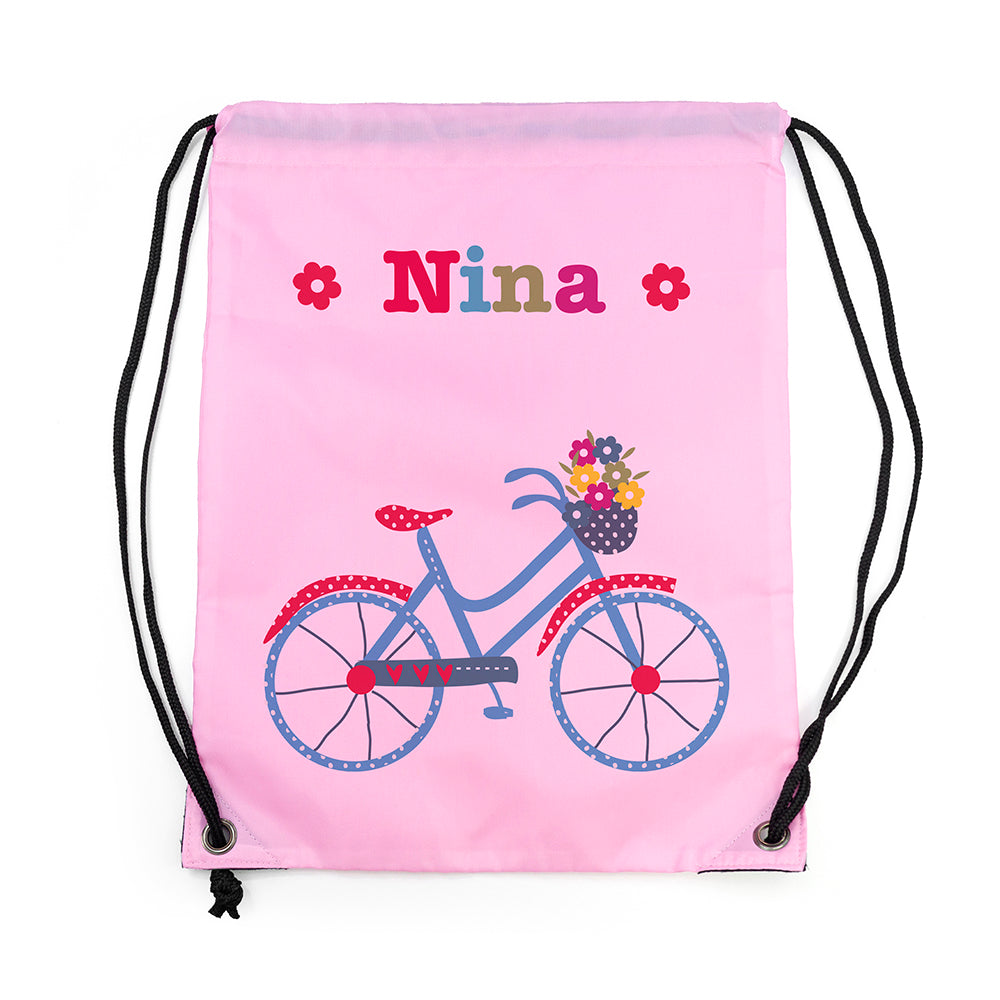 Personalised Girl's Classic Pink Waterproof Swim Bag