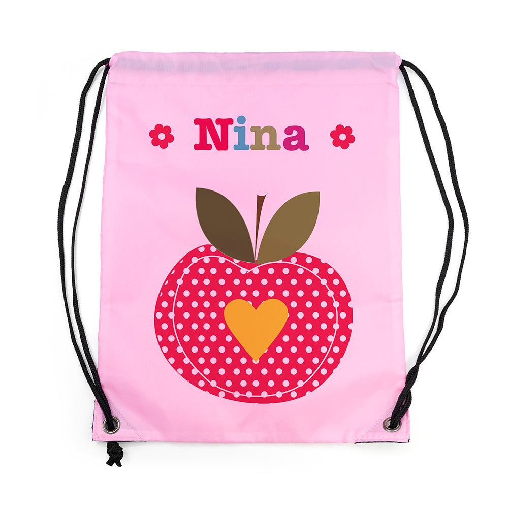 Personalised Girl's Classic Pink Waterproof Swim Bag