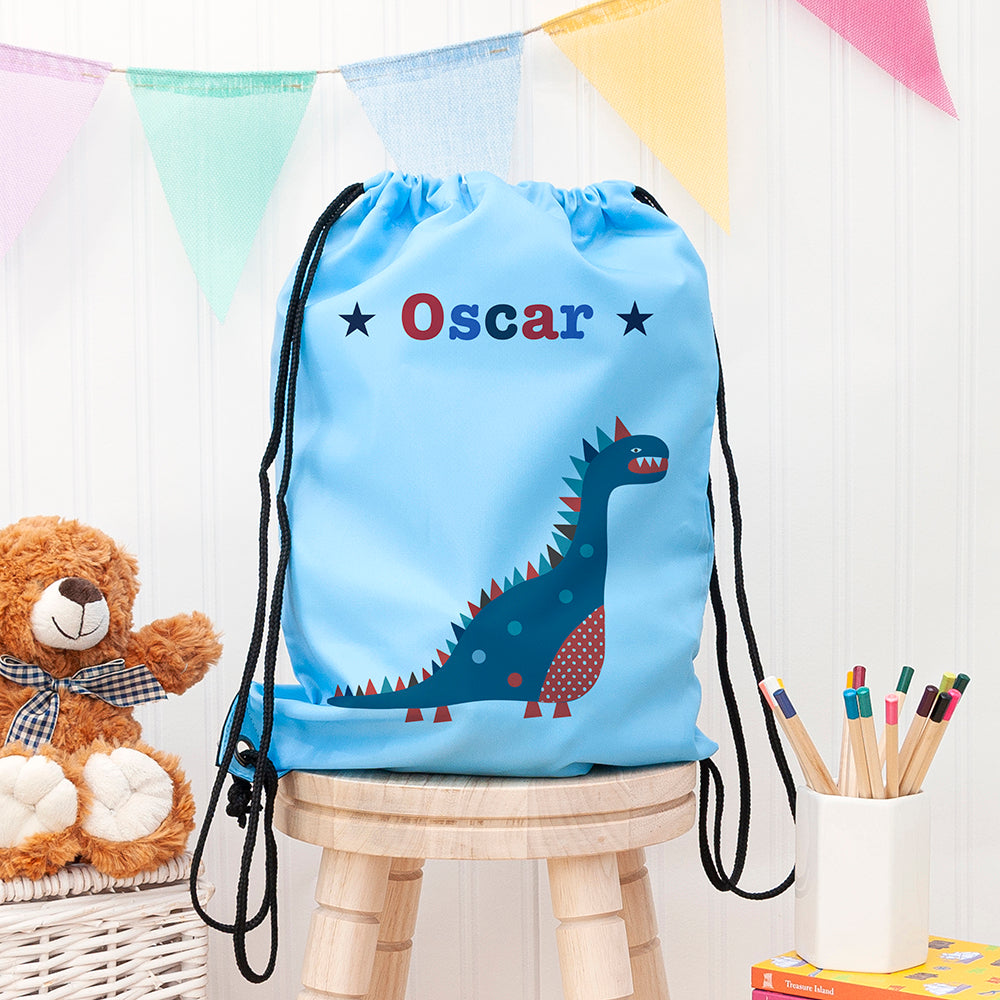 Personalised Boy's Sky Blue Waterproof Swim Bag