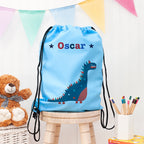 Personalised Boy's Sky Blue Waterproof Swim Bag