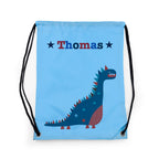 Personalised Boy's Sky Blue Waterproof Swim Bag