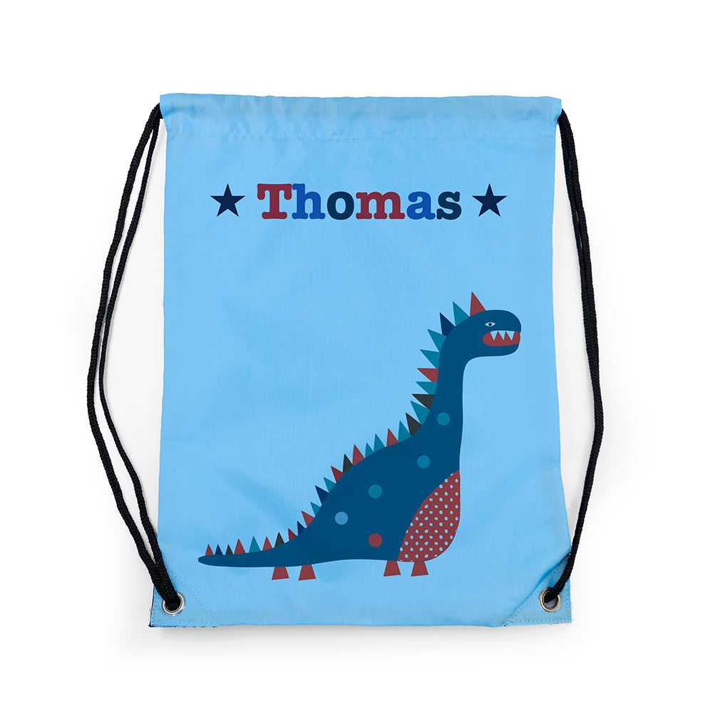Personalised Boy's Sky Blue Waterproof Swim Bag