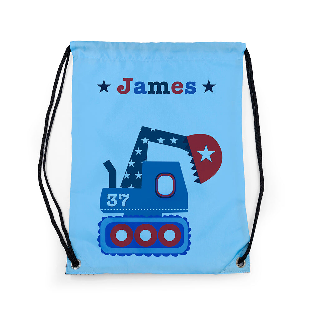 Personalised Boy's Sky Blue Waterproof Swim Bag