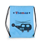 Personalised Boy's Sky Blue Waterproof Swim Bag