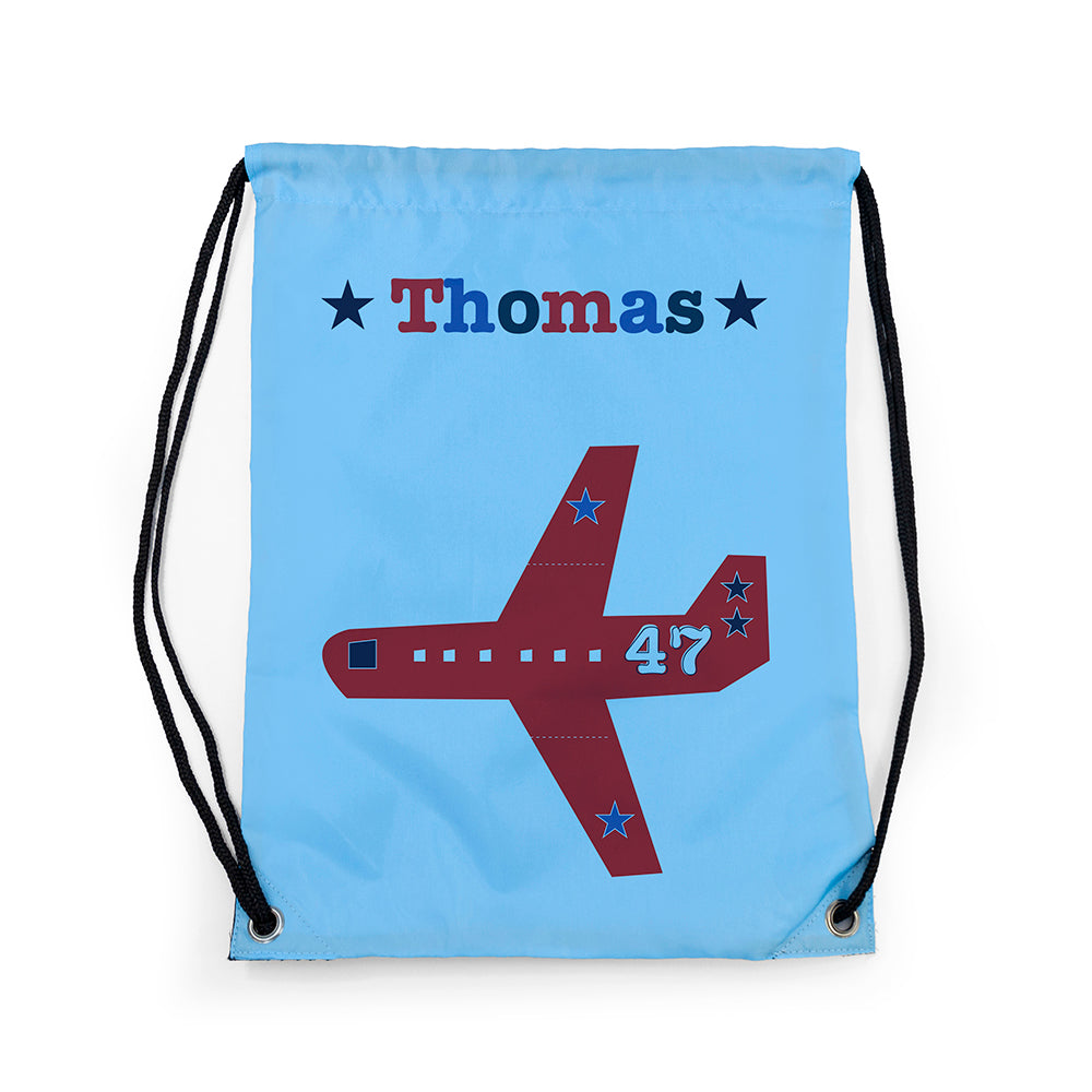Personalised Boy's Sky Blue Waterproof Swim Bag