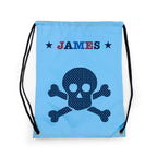 Personalised Boy's Sky Blue Waterproof Swim Bag