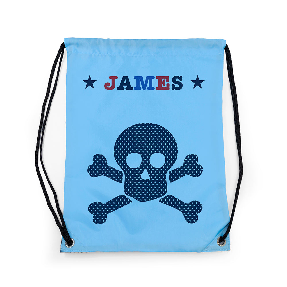 Personalised Boy's Sky Blue Waterproof Swim Bag