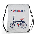 Personalised Boy's Silver Waterproof Swim Bag
