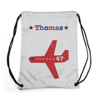 Personalised Boy's Silver Waterproof Swim Bag