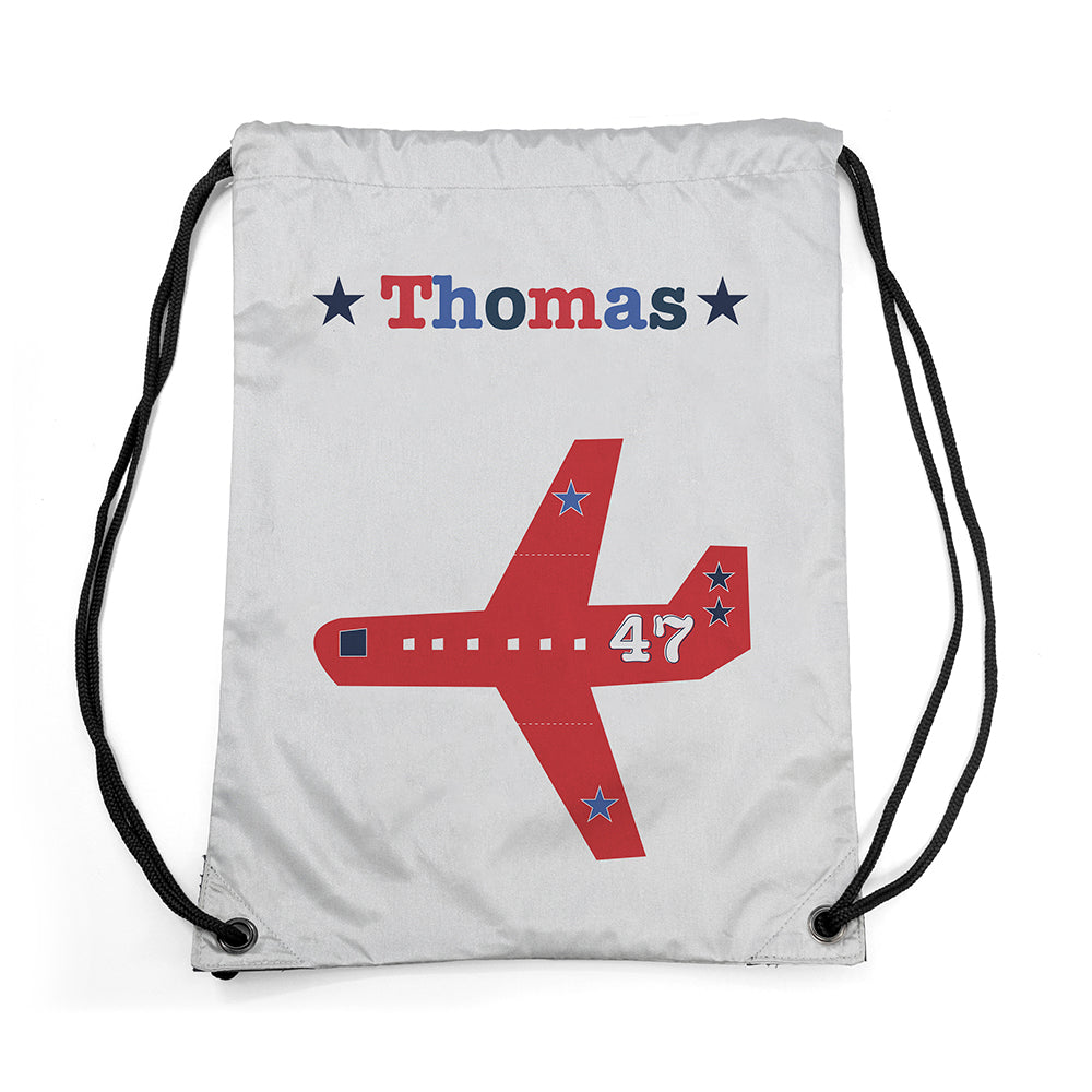 Personalised Boy's Silver Waterproof Swim Bag