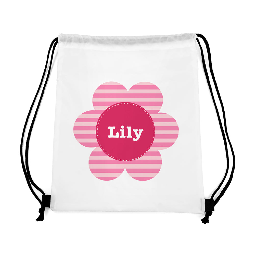 Personalised Flower Waterproof Swim Bag