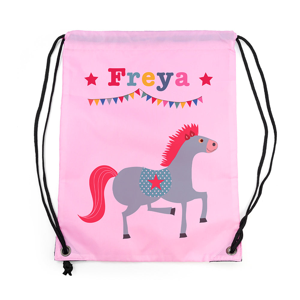 Personalised Classic Pink Circus Waterproof Swim Bag