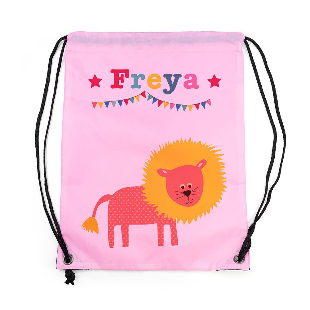 Personalised Classic Pink Circus Waterproof Swim Bag