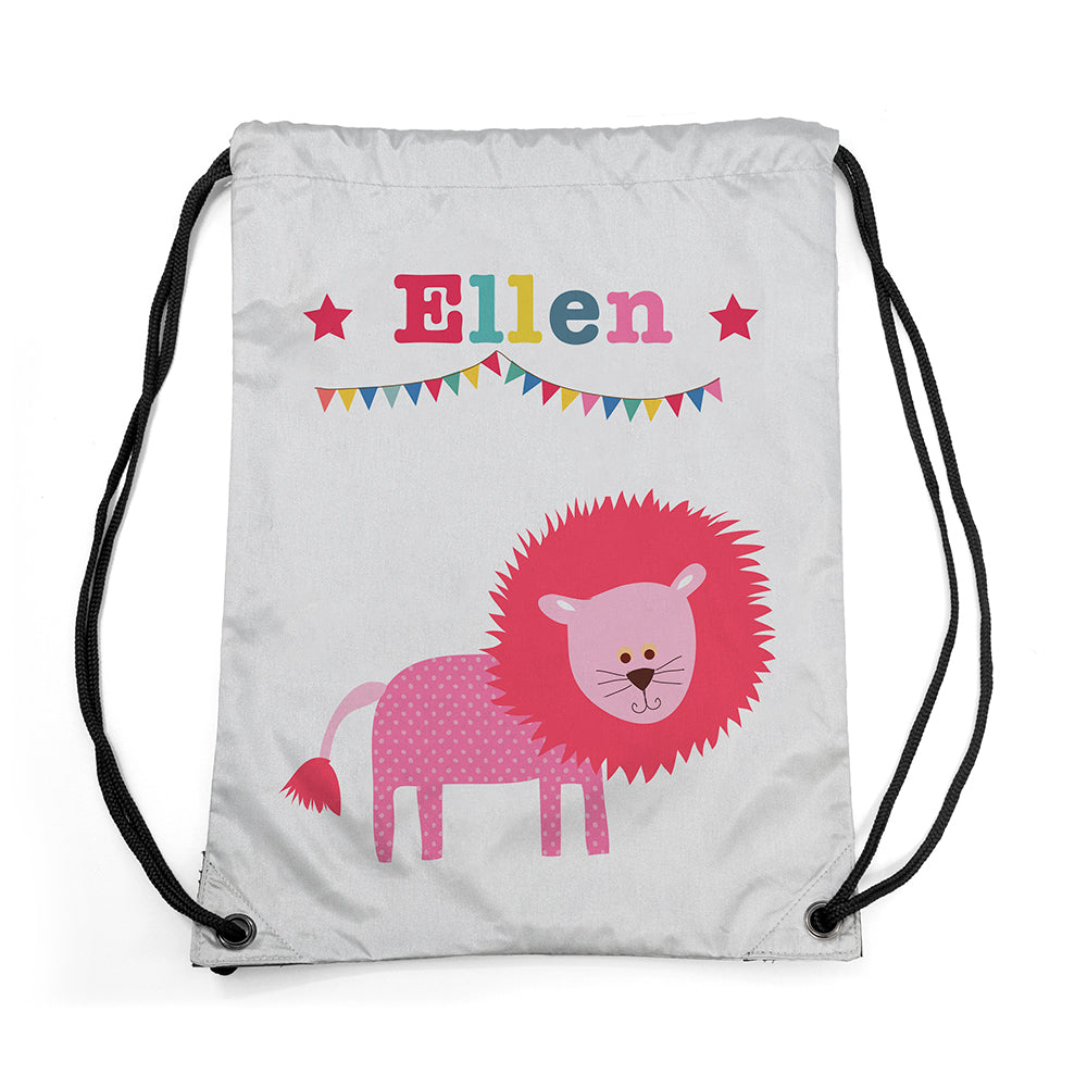 Personalised Silver Circus Waterproof Swim Bag