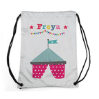 Personalised Silver Circus Waterproof Swim Bag