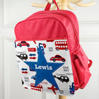 Personalised Transport Themed Rucksack