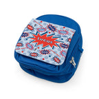 Personalised Superhero Blue Lunch Bag