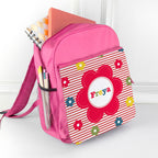 Personalised Girl's Floral Rucksack
