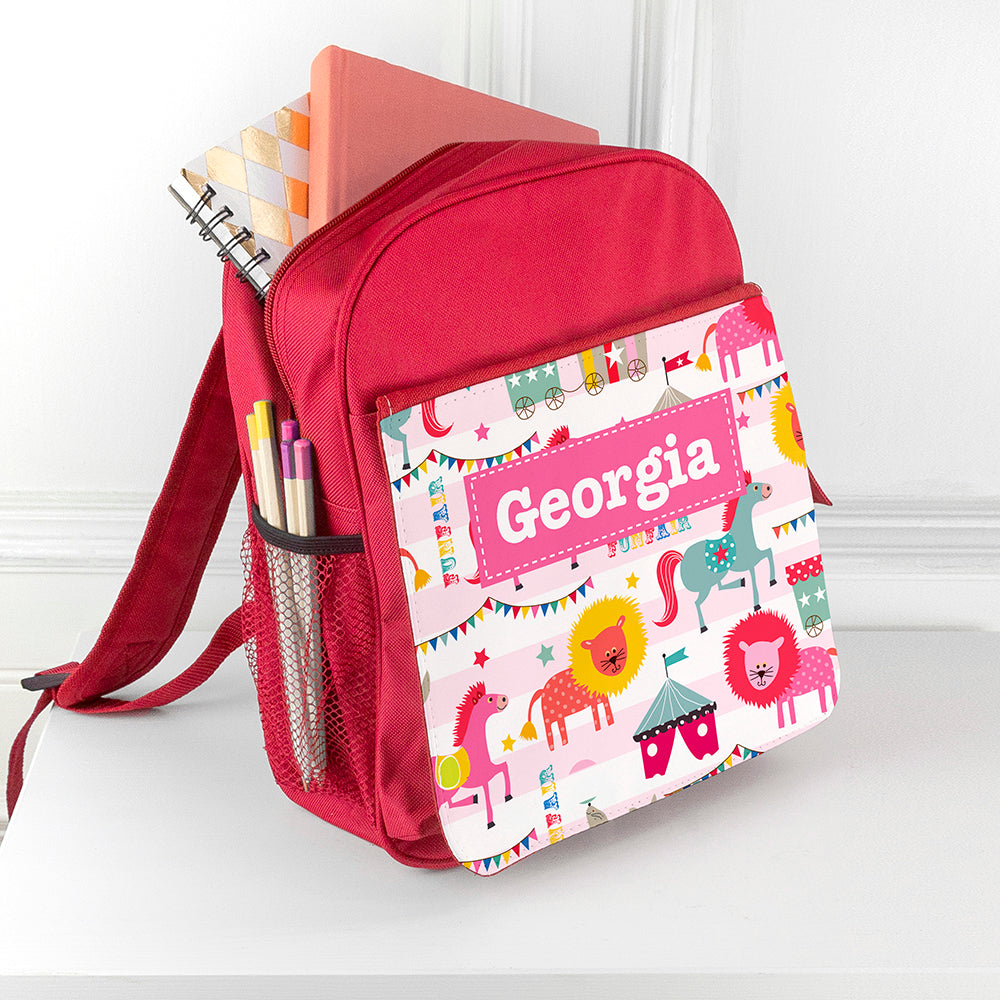 Personalised Circus Rucksack