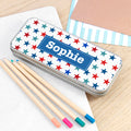Personalised Boy's Metal Pencil Case Tin