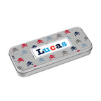 Personalised Boy's Metal Pencil Case Tin