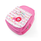 Personalised Circus Themed Pink Lunch Bag