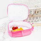 Personalised Circus Themed Pink Lunch Bag
