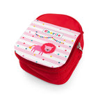 Personalised Circus Themed Red Lunch Bag