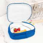 Personalised Circus Themed Blue Lunch Bag