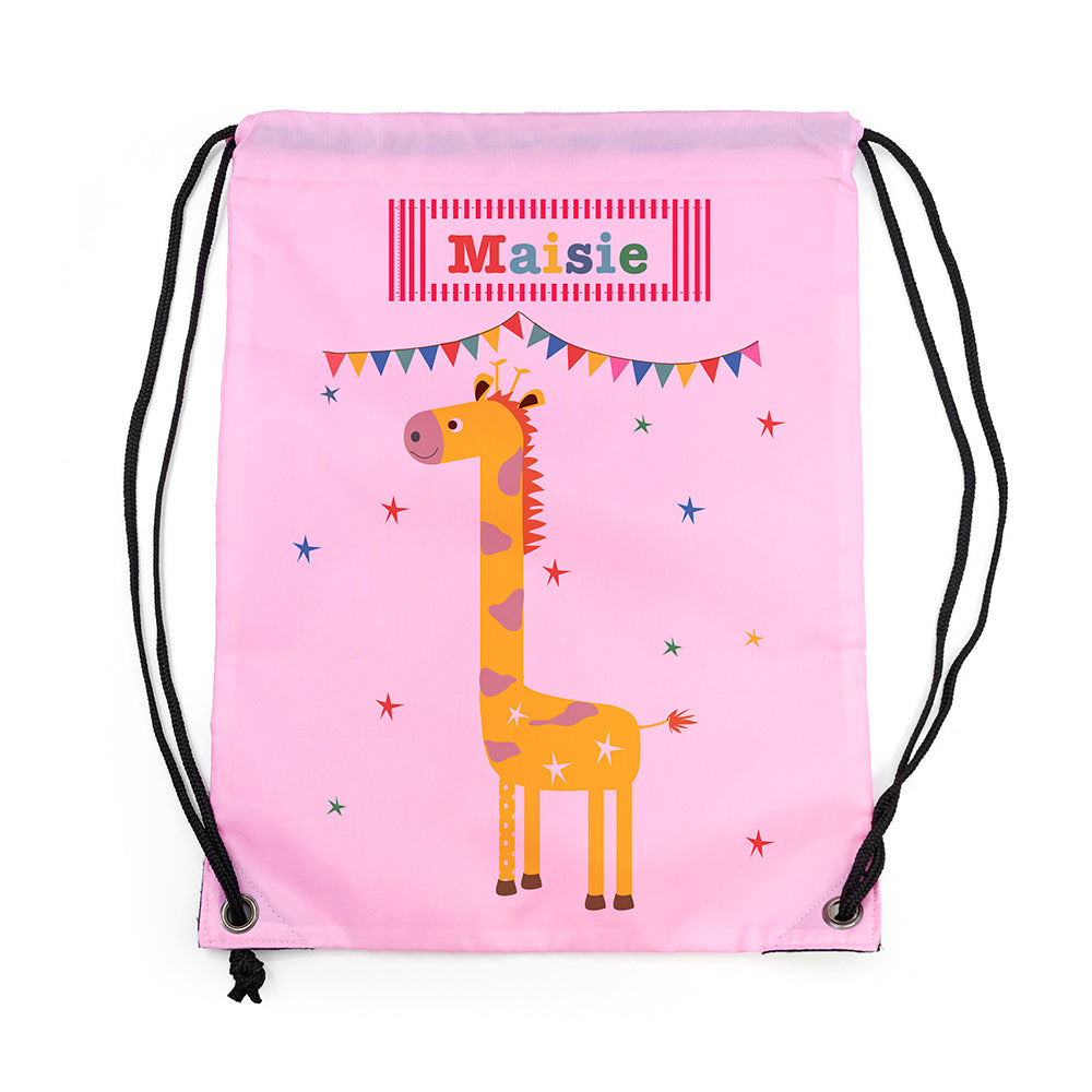 Personalised Children's Giraffe Waterproof Swim Bag